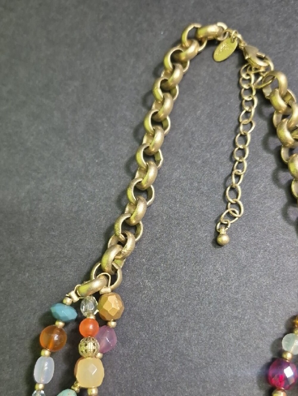 Lia Sophia Mandalay Bay Multicolor Beaded Statement Necklace - Women's Jewelry - Picture 5 of 7